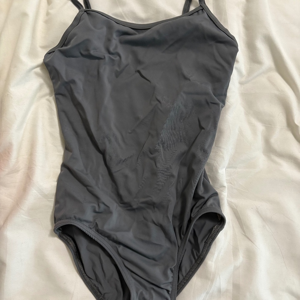 Grey ballet leotard